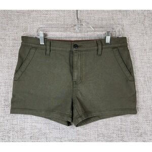 American Giant Canvas Roughneck Shorts Womens 29 Olive Green Stretch 32x3